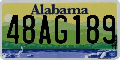 AL license plate 48AG189