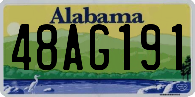 AL license plate 48AG191