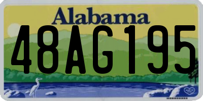 AL license plate 48AG195