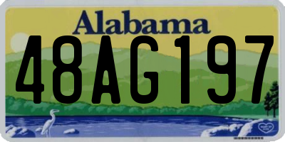 AL license plate 48AG197