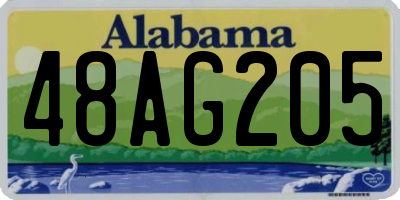 AL license plate 48AG205