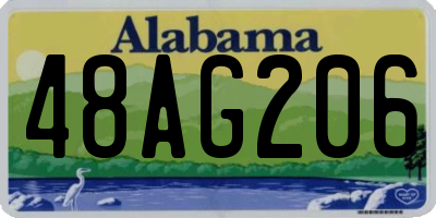 AL license plate 48AG206