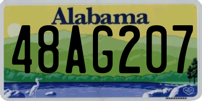 AL license plate 48AG207