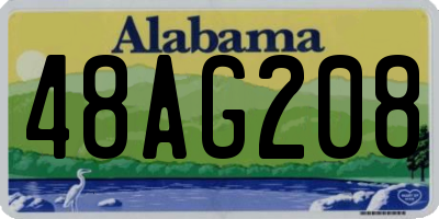 AL license plate 48AG208