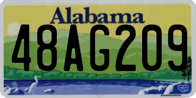 AL license plate 48AG209