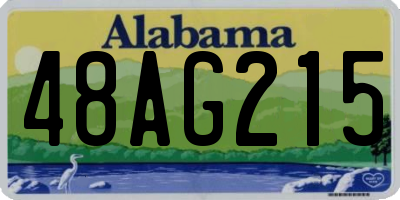 AL license plate 48AG215