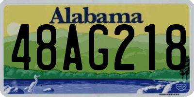 AL license plate 48AG218