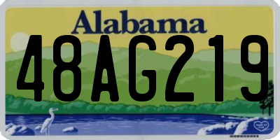 AL license plate 48AG219