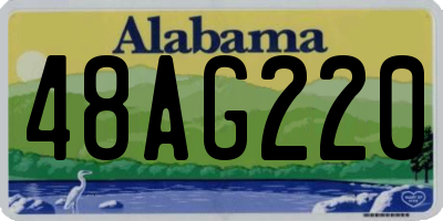 AL license plate 48AG220