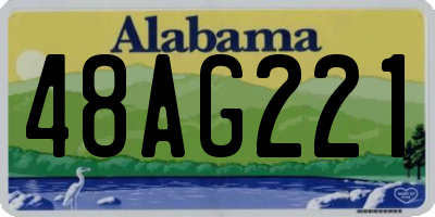 AL license plate 48AG221