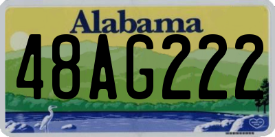 AL license plate 48AG222