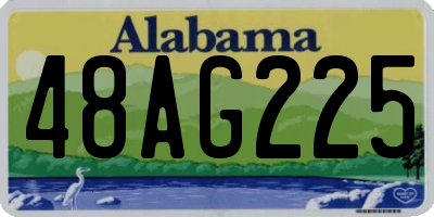 AL license plate 48AG225