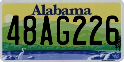 AL license plate 48AG226