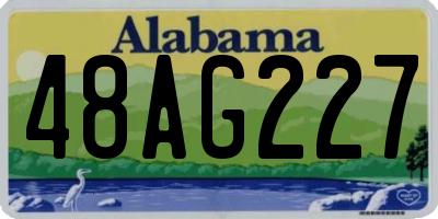 AL license plate 48AG227