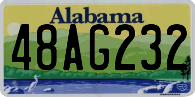 AL license plate 48AG232