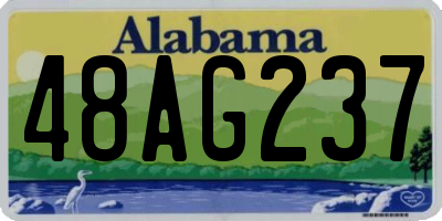 AL license plate 48AG237