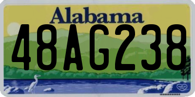AL license plate 48AG238