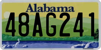AL license plate 48AG241