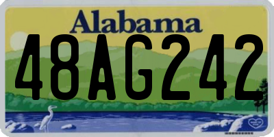 AL license plate 48AG242