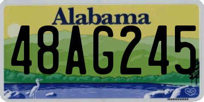 AL license plate 48AG245