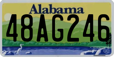 AL license plate 48AG246