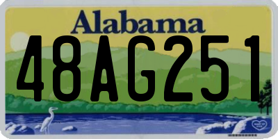 AL license plate 48AG251