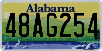AL license plate 48AG254