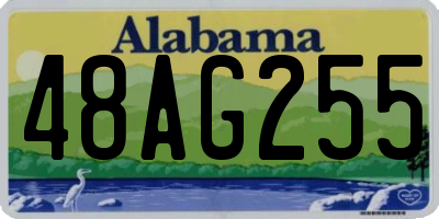 AL license plate 48AG255