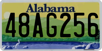 AL license plate 48AG256