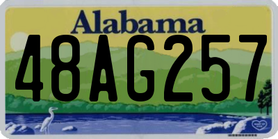 AL license plate 48AG257