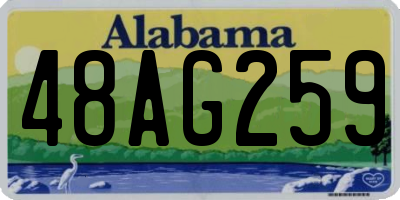 AL license plate 48AG259