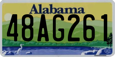 AL license plate 48AG261
