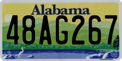 AL license plate 48AG267