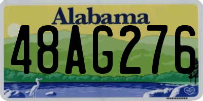 AL license plate 48AG276