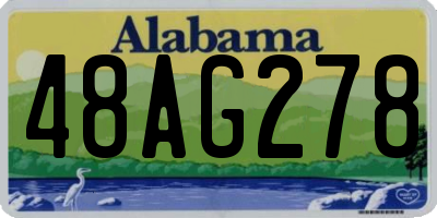 AL license plate 48AG278