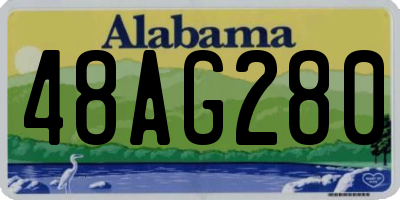 AL license plate 48AG280