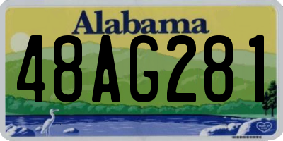 AL license plate 48AG281