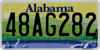 AL license plate 48AG282