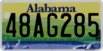 AL license plate 48AG285