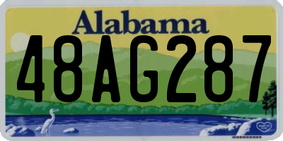 AL license plate 48AG287