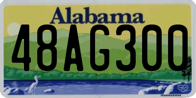 AL license plate 48AG300