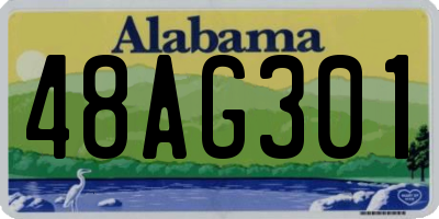 AL license plate 48AG301