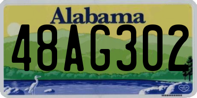 AL license plate 48AG302