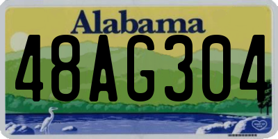 AL license plate 48AG304