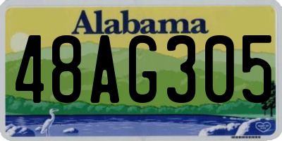AL license plate 48AG305