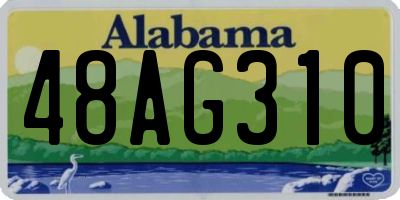 AL license plate 48AG310