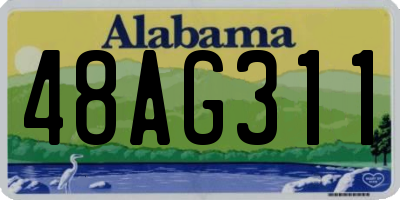 AL license plate 48AG311