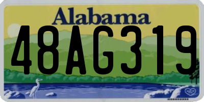 AL license plate 48AG319