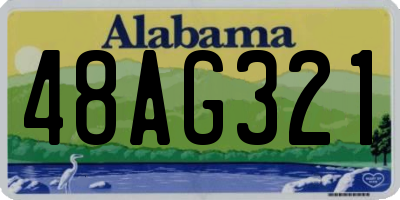 AL license plate 48AG321