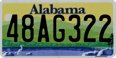 AL license plate 48AG322